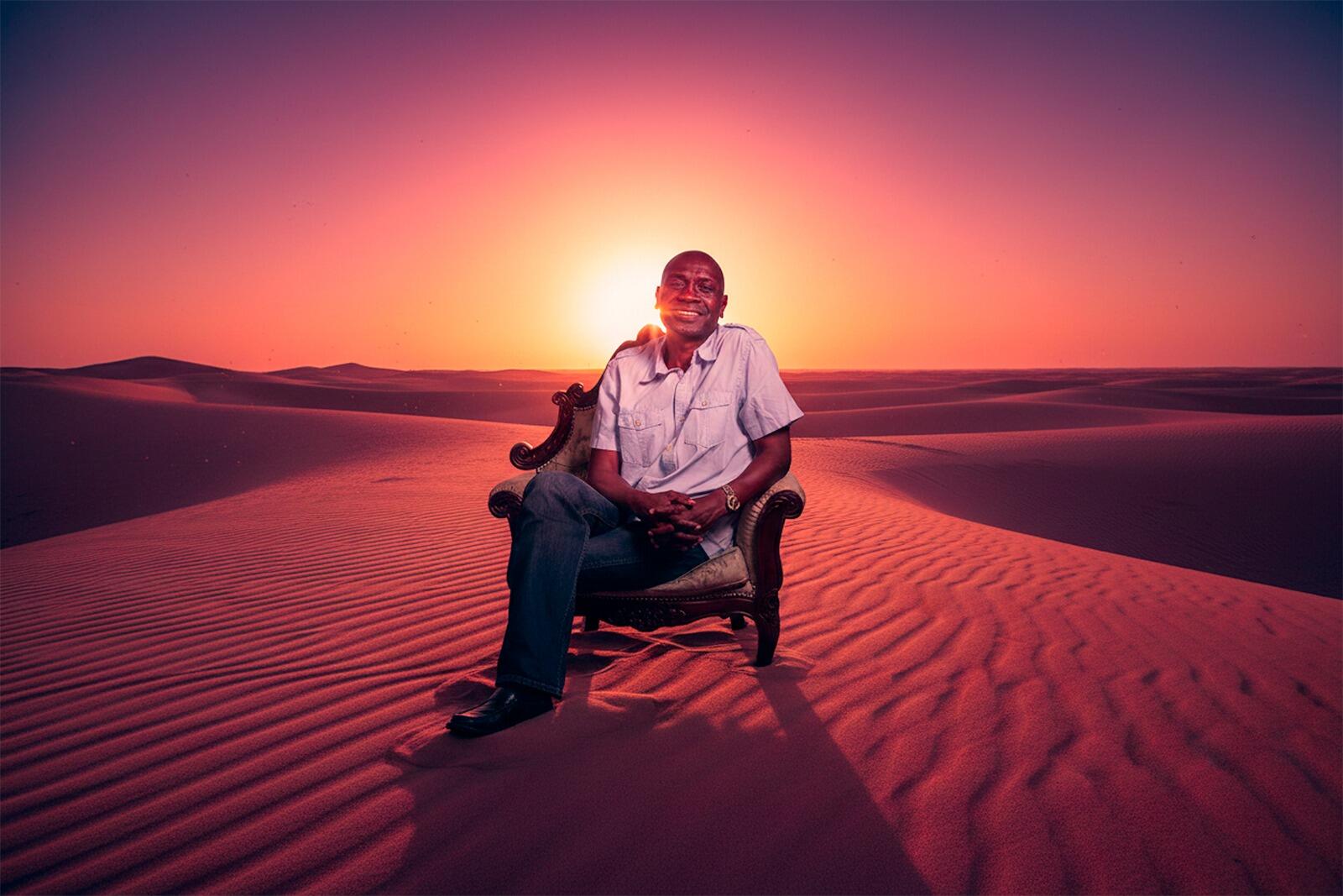 Joe Asiba — teaching from the desert